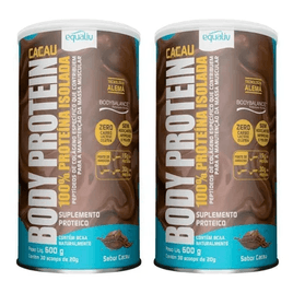 Kit 2 Body Protein Equaliv 600g Cacau