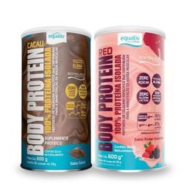 Kit 2 Body Protein Equaliv 600g Frutas Vermelhas + Cacau