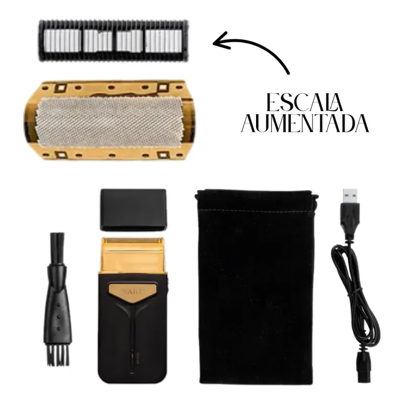 Kit Maquina Magic Clip Gold Wahl + Aparador Travel Shaver-1763573716032